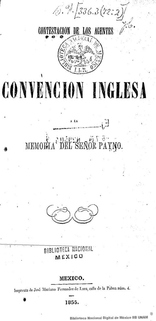 Imagen de Contestacion de los agentes de la Convencion Inglesa a la memoria del señor Payno
