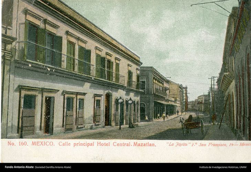 Imagen de Calle principal, Hotel Central, Mazatlán (propio)