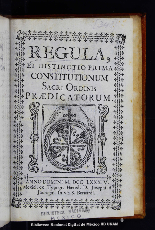 Imagen de Regula et distinctio prima constitutionum sacri ordinis praedicatorum