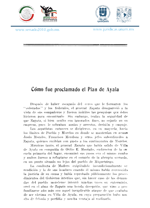 Imagen de Cómo fue proclamado el Plan de Ayala (propio)