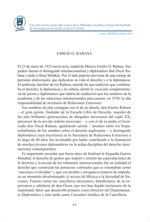 Imagen de Biografía de Emilio O. Rabasa (propio)