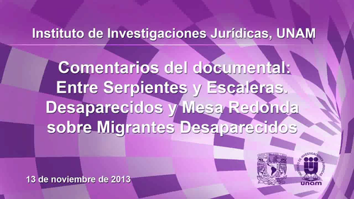 Imagen de Mesa redonda sobre Migrantes Desaparecidos (propio)
