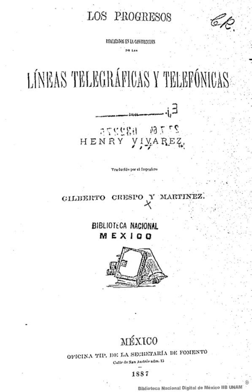 Imagen de Los progresos realizados en la construcción de las líneas telegráficas y telefónicas
