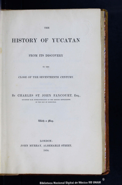 Imagen de The history of Yucatan: from its discovery to the close of the seventeenth century